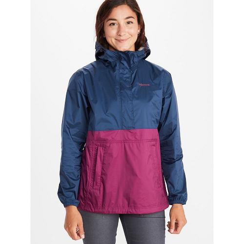 Marmot PreCip Eco Jackets - Womens Rain Jacket Navy CA7342918 Canada